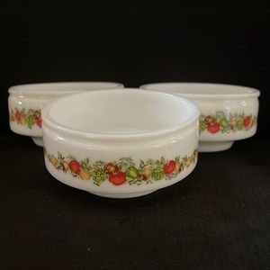 Vintage Gemco Spice Of Life Lazy Susan Condiment Bowls